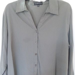 DARK GREEN MUSK BLOUSE LONG SLEEVE